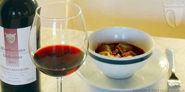I ravioli di Gavi nel vino (Monferrato Dolcetto DOC)