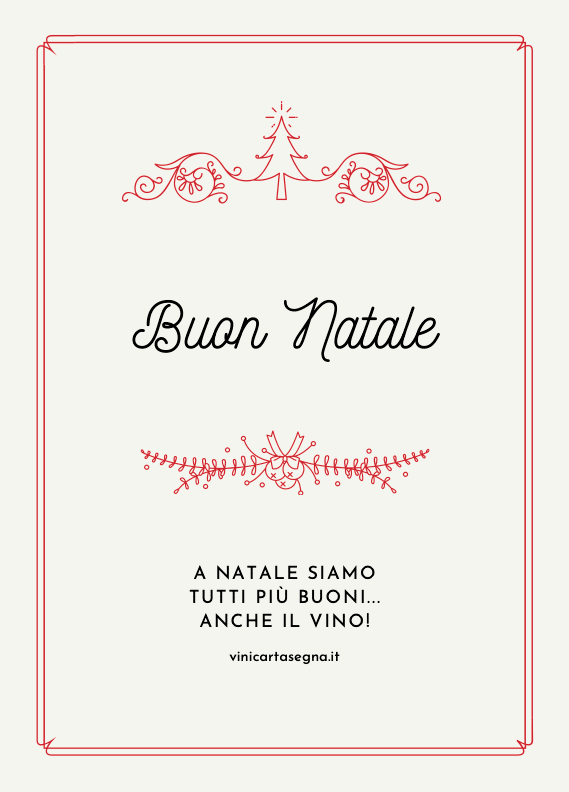 Etichetta Vino Natale